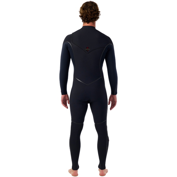 2026 O'Neill Mens Hyperfreak Fire 5/4+mm Chest Zip Wetsuit 5677 - Black